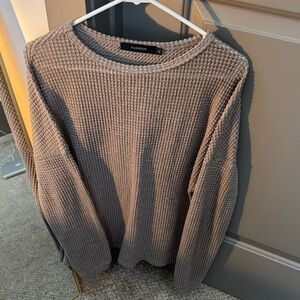 Passion Women's Tan Crew Neck Sweater